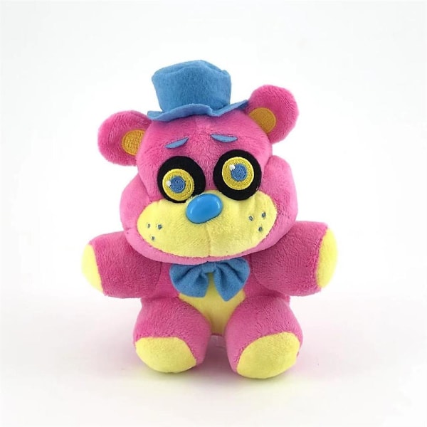 18 cm Fnaf Freddy's plysjleketøy utstoppede og plysjdyr bjørn kanin spill Fnaf plysjleker bursdag jul for barn leketøy gave[HK] 18cm Pink Bear 80g