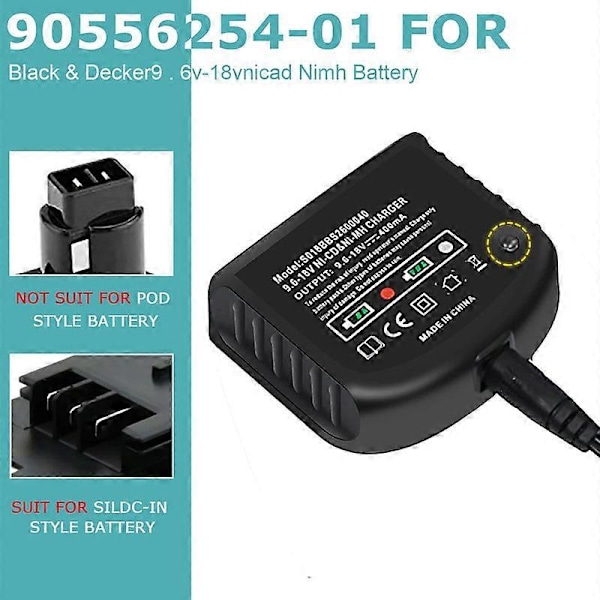 A12 Ni-cd Ni-mh Batterioplader Til Black Decker 9.6v-18v Erstatning A12-xj A12ex A1712 Hurtig Opladning Elektrisk Værktøj[HK] Uk plug