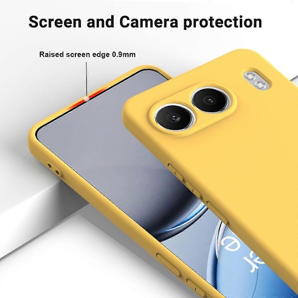 OnePlus Nord 4 Kuori Nestemäinen Silikoni Naarmuuntumaton Puhelinkuori Rannekkeella - Vihreä[HK] Yellow Multicolor