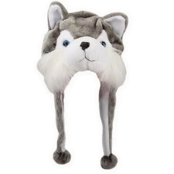 Plysj sjove dyrehatte One Size Cap Polyester med fleeceforing Yyds[HK] wolf