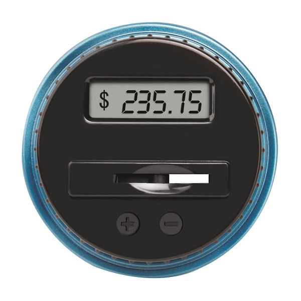1kpl Säästöpossu Raharasiapurkki 1,8l Counter Electronic Digital LCD Counting Coin Money Box Coins Sto([HK])