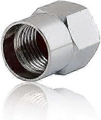 20-pack krompläterade däckventilhattar i mässing med N2 kvävelogotyp [HK]