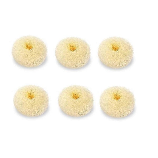 Erittäin pieni lasten nutturakampauslaite, 6 kpl Mini Donut Styler (Pieni 2\", luonnonvalkoinen)[HK]