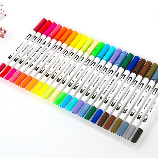 36 farver Dual Tip Penselpenne Kunstmarkørsæt[HK]