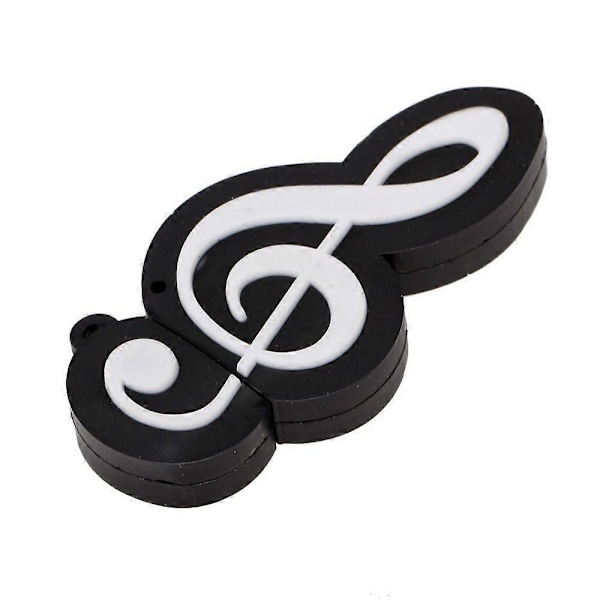 USB 2.0 Minne Söt Tecknad Minnessticka Musiknoter Symbol USB 2.0 Minne Extern USB-Flash-enhet[HK] color