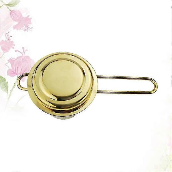 Te-infuser i rustfrit stål til hjemmebrug med håndtag (gylden) [HK]