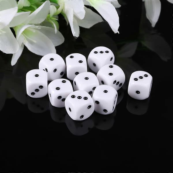 10 stk. 16 mm D3 sekskantede terningperler til Dungeons & Dragon D&D RPG Poly Desktop f Multi[HK] Multi
