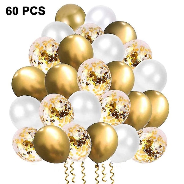 Festballonger - Lateksballonger og konfettiballonger - Ballongdekorasjonssett[HK]