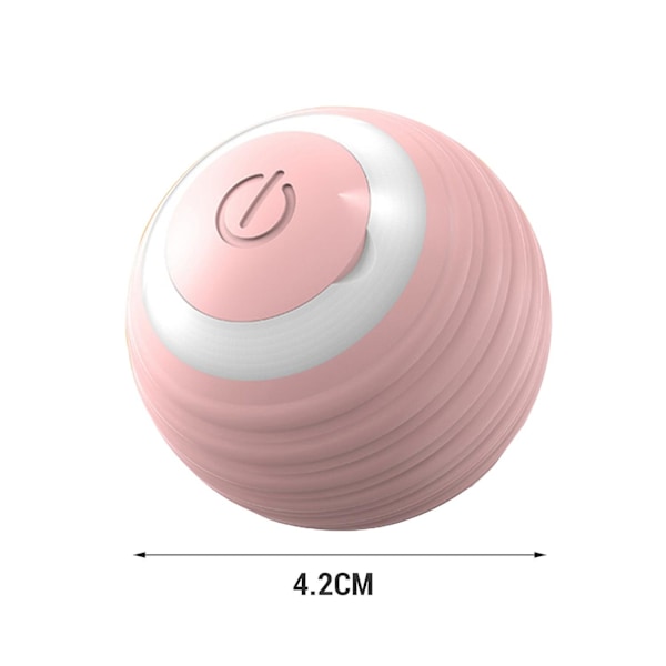 BPA-fri Smart Interaktiv Kattkule USB-ladbare Automatisk Kattkule med Fargerikt Lys - Rosa [HK]