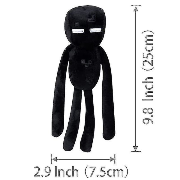 Enderman plysjleker spill plysjleker myke utstoppede dukke klem pute bursdagsgave[HK]