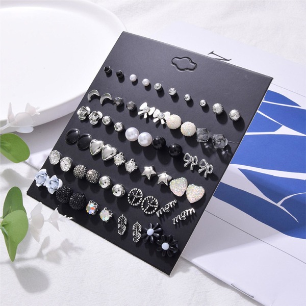 30 par øredobber for kvinner menn Tiny Cartlidge øredobber smykker gaver