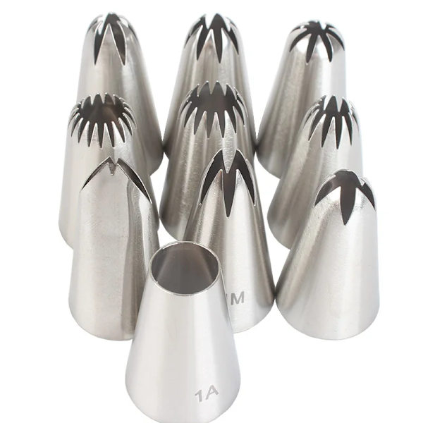 Spritstyllar Set, Rustfrit Stål, 12 Glasurtyller