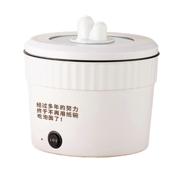 Elektrisk Gryta Non-Stick Ramen Kokare Multifunktionell Gryta för Wok Stek Nudlar Ramen Kokare[HK] 1.8L Kimchi Pot White