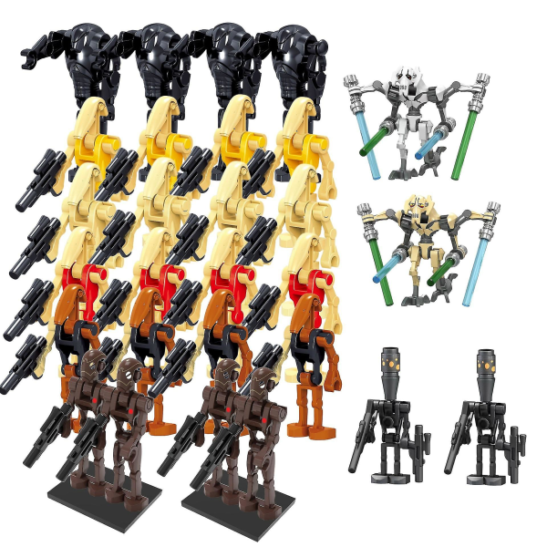 Star Wars Battle Droids Byggesæt Mini Actionfigurer Dukke Minifigurer Legetøj Dekoration Til Fans[HK] 28Pieces