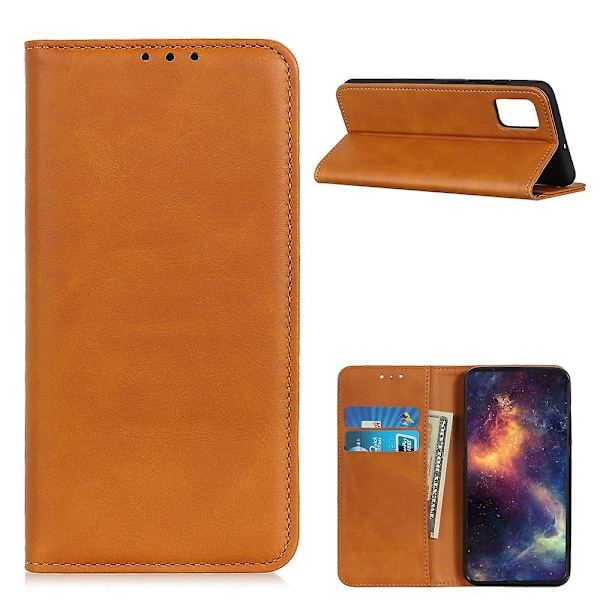 Plånboksfodral med Ställ i Spaltläder och Magnetlås för OnePlus 9 Pro [HK] Style B OnePlus 9 Pro 5G Brown