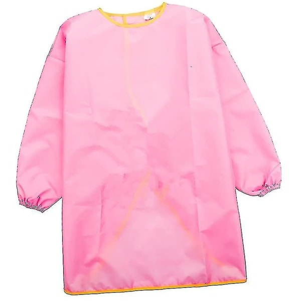 Barnmålarsmock, barnförkläde, haklapp pink M