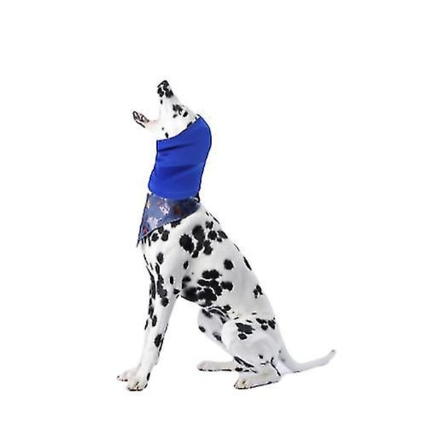Hundens Øre Dækker Happy Hoodie Rolig Hætte Til Hunde Ørevarmere Hundens Ørebeskyttelse Hætte  L  Blå[HK]