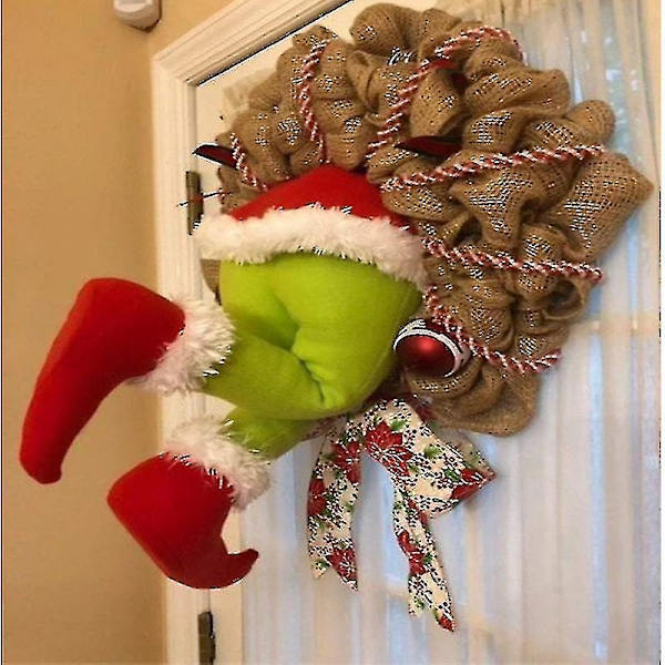 Juletyven Krans, Hvordan Juletyven Stjal Julen Burlap Krans   M