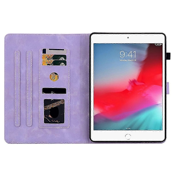 Emed Læder Etui Til iPad mini 5 / 4 / 3 / 2 / 1[HK] Purple