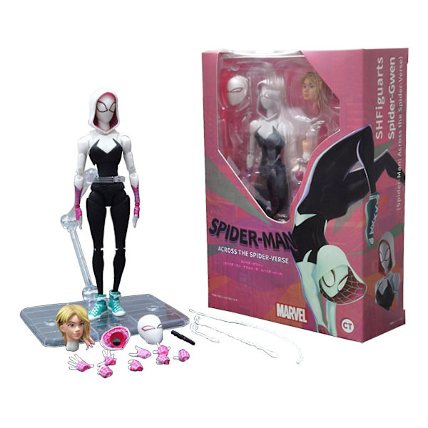 Shf Spider-Man Across The Spider-verse Spider-Gwen Gwen Stacy Action Figure Uusi [HK] 1610 L