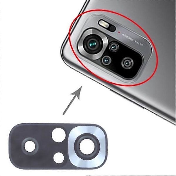 Takakameran linssinsuojuksen varaosa (ilman logoa) Xiaomi Redmi Note 10 4G/Note 10S[HK]