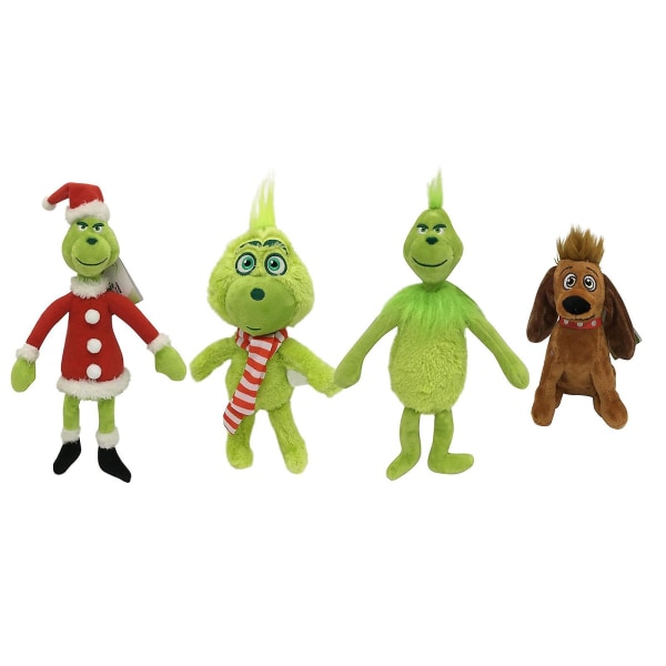 Ny produkt Greench Grinch Jul Grön Geek Plyschleksak Juldocka Grön Geek Docka[HK] A