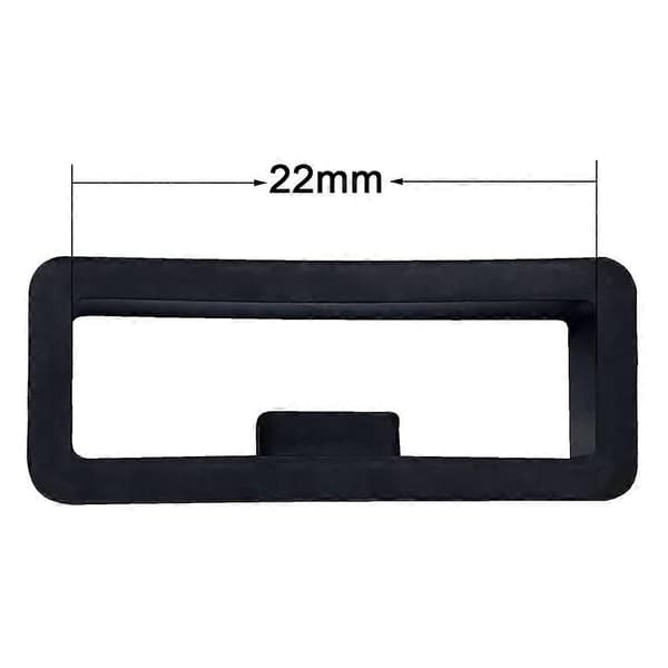 22 mm bred silikone urremssløjfe til Garmin 735Xt rem urremsholder til Forerunner 235 erstatningsrem [HK] Black