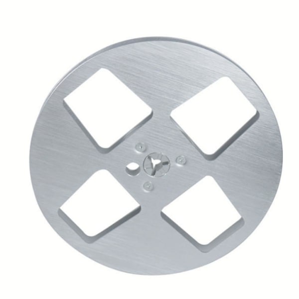 Ny 7-tums lättmetall-aluminiumupptagningsrulle för rull-till-rulle-bandspelare (silver)([HK])