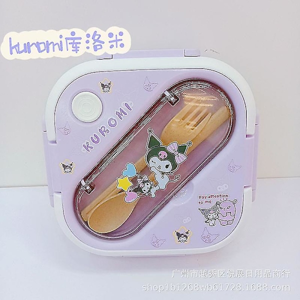 Kuromi My Melody Cinnamoroll Pompom Purin Ny Sanrioed Mikrovågsugn Matlåda Hushållsfärsk Låda Lunchlåda Anime Leksak Present[HK] 4
