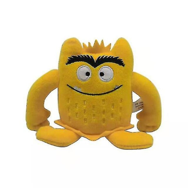 6 stk./sæt Farve Monster Plys Legetøj Peluche Baby Appease Coulor Følelser Plys Plys Legetøj Til Børn Børn Fødselsdag Jul[HhkK] Yellow