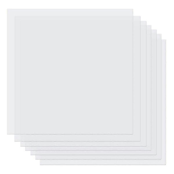 10 stk. 7Mil Blanke Sjablonsark, 12 X 12 Tommer Mylar Mal Sjablonsmateriale for & Silhouette Maskiner[HK] As Shown