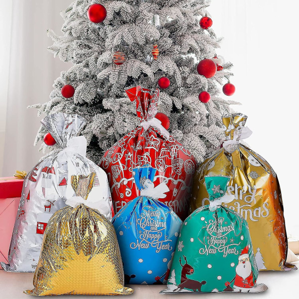 Julpåsar til present julklappspåsar julklappspåsar 30 st Folie julpåsar Diverse størrelser