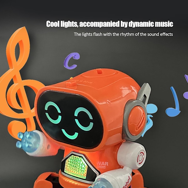 Rc Robot Lekevarer Elektronisk Gående Intelligent Dans Lys Musikk Blekksprut[HK] red