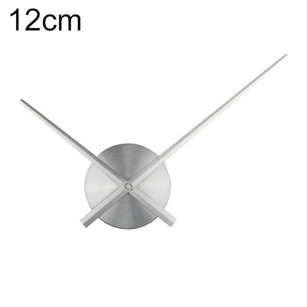 ZHOUBA Stor Väggklocka Quartz Urverk Mekanism Lång Visare DIY Precisa Tillbehör[HK] Silver L