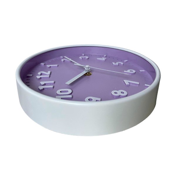 Modern Enkel Väggklocka 8 Tum Godisfärg Tyst För Tid Klockor Ornament[HK] Pink