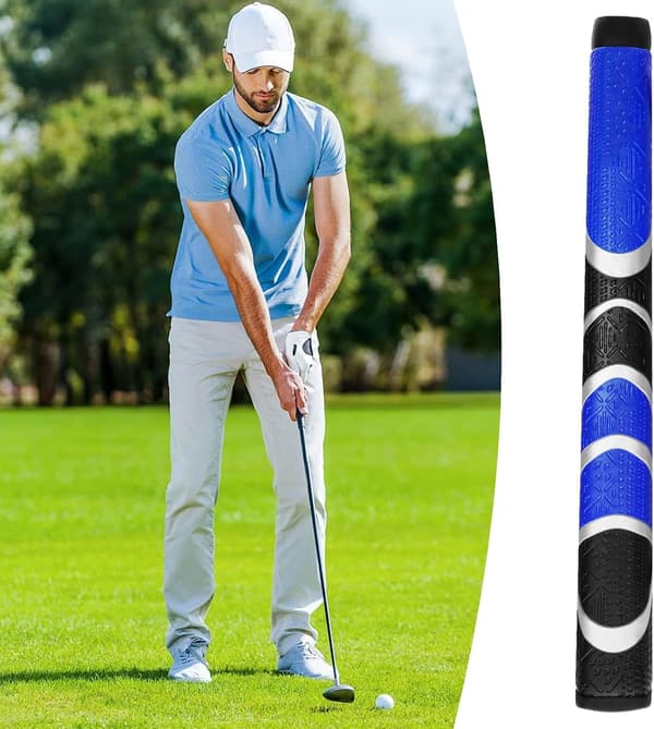 Puttergrepp för män - Bärbara golfputterbytesgrepp | Halkfria svingträningsbytesartiklar för pojkar, tonåringar, ungdomar, flickor[HK] blue