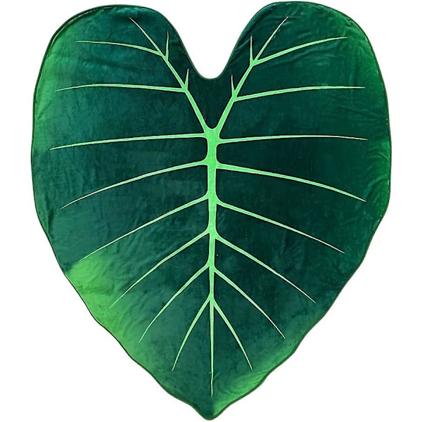 HKK Super blød kæmpe blad tæppe til seng sofa plante tæppe boligindretning kaster varmt sofa håndklæde