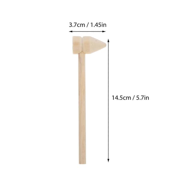Multifunksjonell liten trehammer for barn 5 stk Mini hammerleke for ferdighetsutvikling [HK]