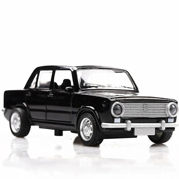 1:36 Russland Avtovaz Lada Lekebiler Metall Diecast Legering Pull Back Rova Klassisk Bil 13cm Med 2 Dører Gutt Barn Bursdagsgaver[HK] Black No Box