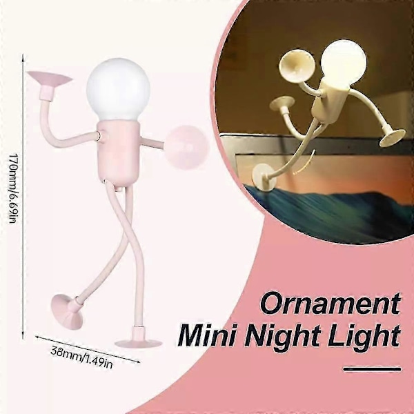 Formbar Sjov Sportsmand Natlampe, 2024 Nyeste DIY Form Natlamper - JA[HK] white