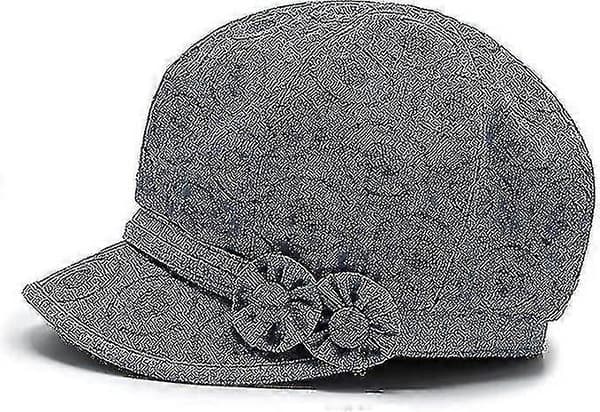 Dame Blomsterkant Newsboy Hatter og Caps Bomull Kreft Hodeplagg Cellegift Hårtap Hodeplagg Solbeskyttelse Sommer-[HK]