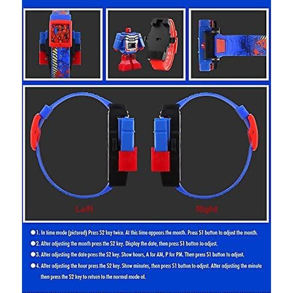 Pojkar Flickor Barn Digital Klocka Transformers Bumblebee Tecknad Armbandsur Klocka för Barn - Barnpresenter[HK]