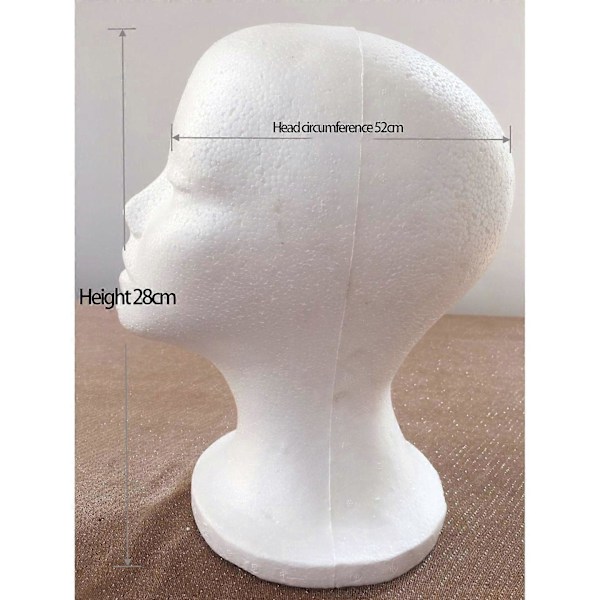 Skum Mannekeng Hode Modell Solbriller Brille Stativ Hatt Caps Display Holder Headset Mannekeng Hode Display Stativ Rack[HK] white