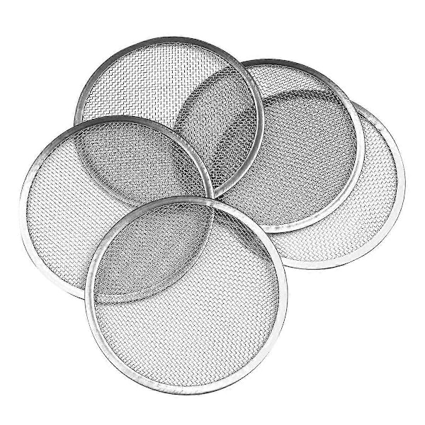 5-pak Spirelåg i rustfrit stål 86 mm Spireglas Sielåg til Mason-glas med bred munding Konserveringsglas [HK]