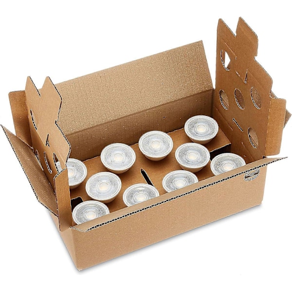 GU10 LED Spotlampa 4.7W (motsvarar 50W) Varmvit Dimbar (10-pack) [Energiklass F][HK]