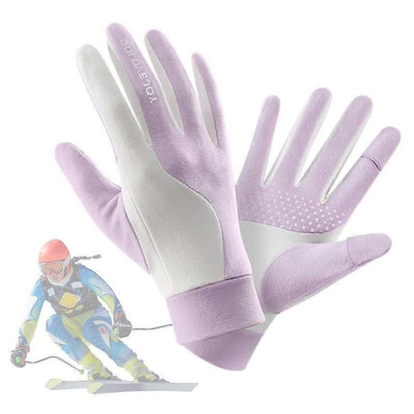 Vinterhandsker Termiske Tykke Snehandsker Termiske Skihandsker Touchscreen Vinterhandsker Touchscreen Anti-slip Finger Åbne Handsker[HK] Black