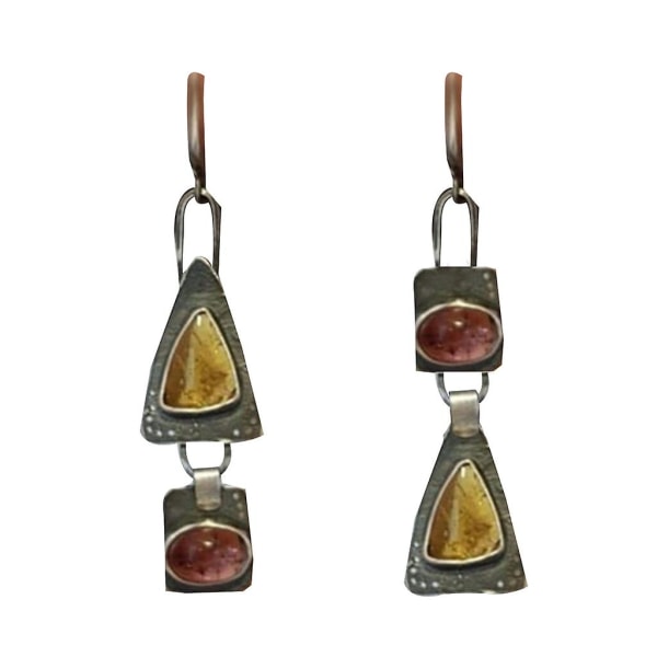 Lilla oransje asymmetriske øredobber Vintage smykker for kvinner gaveøredobber