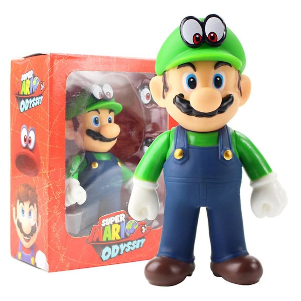 Super Mario Odyssey Actionfigur Tecknad modell Docka Samlarleksak Prydnad Dekoration Barn Födelsedagspresent[HK] Green