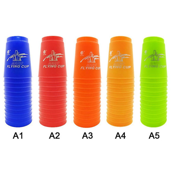 Speed Stacks | Officielt Sport Stacking Sæt - 12 Kopper Til Hurtighedstræning Rejse Selskabsspil[HK] Orange