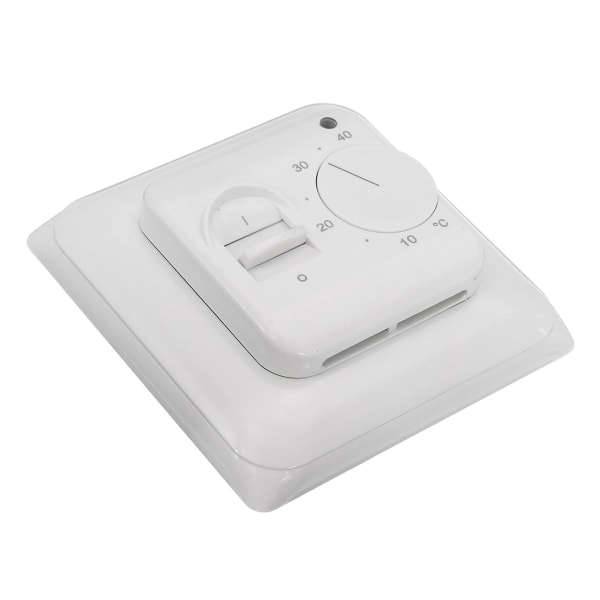 HKK Hvit 230v 16a Mekanisk Gulvvarmetermostat Temperaturkontrollbryter Med Gulvsensor